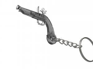 Keychain - Sailor Pistol - Sea of Thieves - Printable - STL files 3D Print Model
