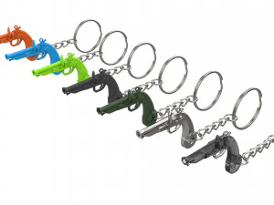 Keychain - Sailor Pistol - Sea of Thieves - Printable - STL files 3D Print Model