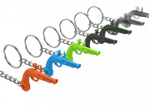 Keychain - Sailor Pistol - Sea of Thieves - Printable - STL files 3D Print Model