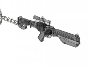 Keychain - F-11D Blaster Rifle - Star Wars - Printable - STL files 3D Print Model