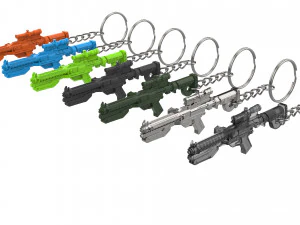 Keychain - F-11D Blaster Rifle - Star Wars - Printable - STL files 3D Print Model