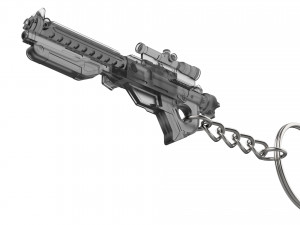 Keychain - F-11D Blaster Rifle - Star Wars - Printable - STL files 3D Принт Модель