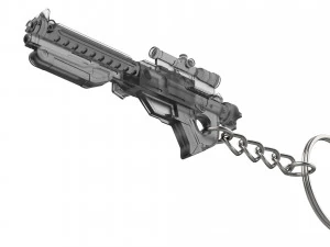 Keychain - F-11D Blaster Rifle - Star Wars - Printable - STL files 3D Print Model