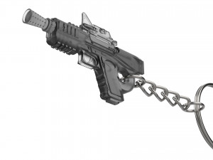 Keychain - SE-44C Blaster - Star Wars - Printable - STL Files 3D Print Model