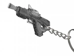 Keychain - SE-44C Blaster - Star Wars - Printable - STL Files 3D Print Model