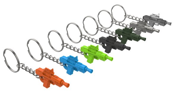 Keychain - SE-44C Blaster - Star Wars - Printable - STL Files 3D Print  Model in Keychains 3DExport