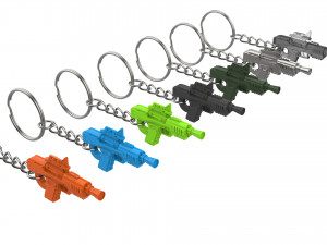 Keychain - SE-44C Blaster - Star Wars - Printable - STL Files 3D Print Model