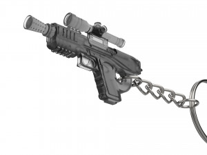 Keychain - SE-44C Blaster - Star Wars - Printable - STL Files 3D Print Model