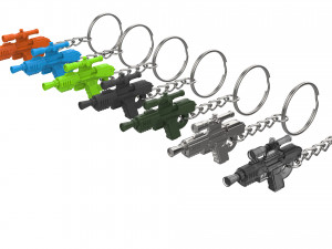 Keychain - SE-44C Blaster - Star Wars - Printable - STL Files 3D Print Model