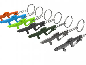 Keychain - EVA Phaser Rifle - Star Trek First Contact - Printable - STL files 3D Print Model