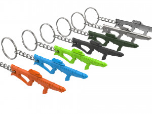 Keychain - EVA Phaser Rifle - Star Trek First Contact - Printable - STL files Modèles 3D en vedette