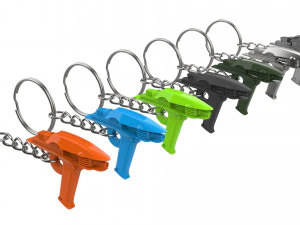 Chaveiro - Into Darkness Phaser - Star Trek - Para impress&atilde;o - Arquivos STL Modelo de Impressão 3D