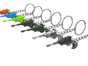 Keychain - Klingon Disruptor - Star Trek - Printable - STL files 3D Print Model