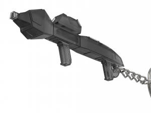 キーホルダー - 次世代タイプ 3 フェイザーライフル - スタートレック - 印刷可能 - STL ファイル 3Dプリントモデル