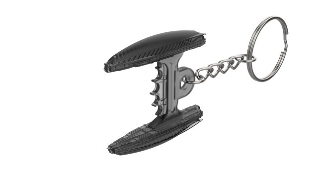 Keychain - Romulan Disruptor - Star Trek - Printable - STL files 3D-Druckmodell .c4d .max .obj .3ds .fbx .stl .blend 