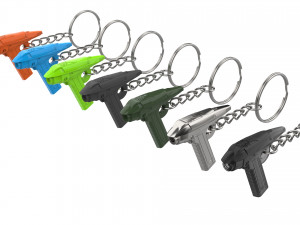 Keychain - SEC31 Phaser - Star Trek - Printable - STL Files 3D Baskı Modeli