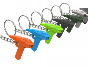 Keychain - SEC31 Phaser - Star Trek - Printable - STL Files 3D Baskı Modeli