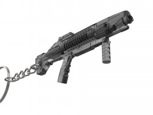 Keychain - Starfleet Phaser Rifle - Star Trek Discovery - Printable - STL Files 3D Baskı Modeli