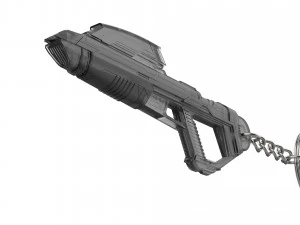 키체인 - 스타플릿 페이저 라이플 - 스타 트렉 피카드 - 인쇄 가능 - STL 파일 3D 프린트 모델