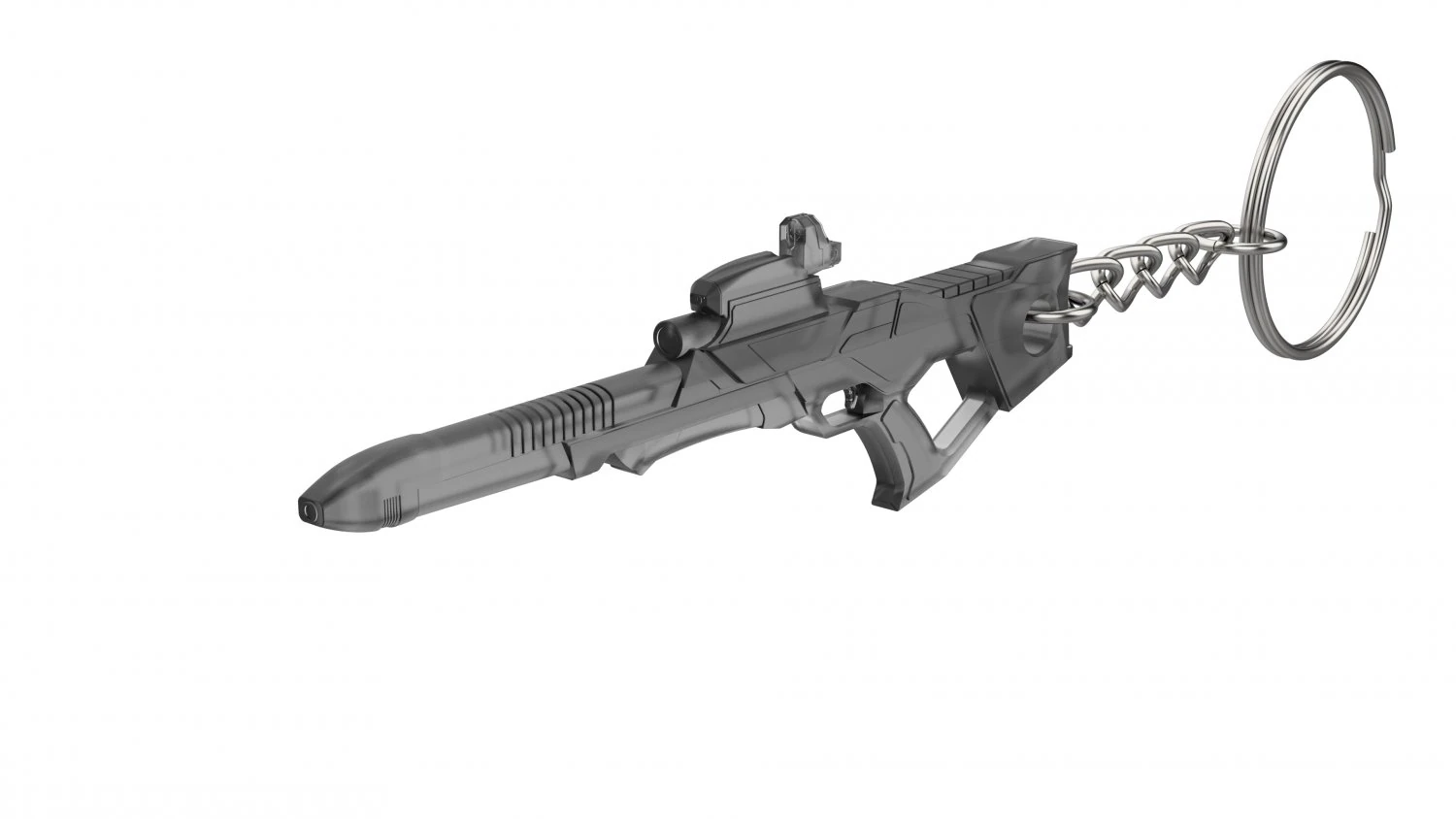 Keychain - Type 3 Nemesis Phaser Rifle - Star Trek First Contact - Printable - STL files 3D Print Model .c4d .max .obj .3ds .fbx .stl .blend 
