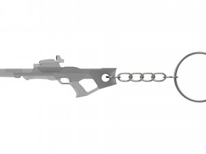 Keychain - Type 3 Nemesis Phaser Rifle - Star Trek First Contact - Printable - STL files 3D Print Model