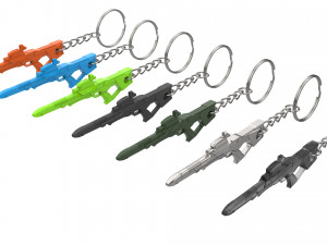 Keychain - Type 3 Nemesis Phaser Rifle - Star Trek First Contact - Printable - STL files 3D Print Model