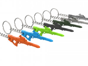 Keychain - Type 3 Nemesis Phaser Rifle - Star Trek First Contact - Printable - STL files 3D Print Model