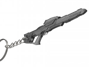 Keychain - Type 3A Phaser Rifle - Star Trek First Contact - Printable - STL files 3D Baskı Modeli