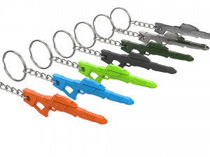 Keychain - Type 3A Phaser Rifle - Star Trek First Contact - Printable - STL files 3D Baskı Modeli