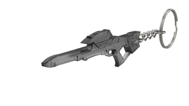 Keychain - Type 3B Phaser Rifle - Star Trek First Contact - Printable - STL files 3D Print Model .c4d .max .obj .3ds .fbx .stl .blend 