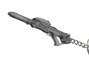Keychain - Type 3B Phaser Rifle - Star Trek First Contact - Printable - STL files 3D Print Model