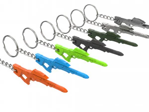 Chaveiro - Rifle Phaser Tipo 3B - Primeiro contato de Star Trek - Para impress&atilde;o - Arquivos STL Modelo de Impressão 3D