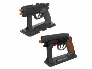 Blade Runner Pistols - 2 Printable models - STL - Personal Use 3D Print Model