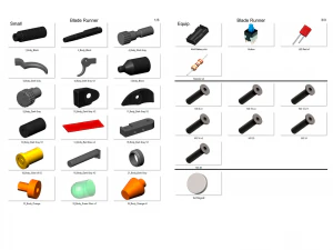 Pistolas Blade Runner - 2 modelos para impress&atilde;o - STL - Uso Pessoal Modelo de Impressão 3D