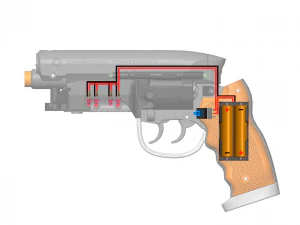 Pistolas Blade Runner - 2 modelos para impress&atilde;o - STL - Uso Pessoal Modelo de Impressão 3D