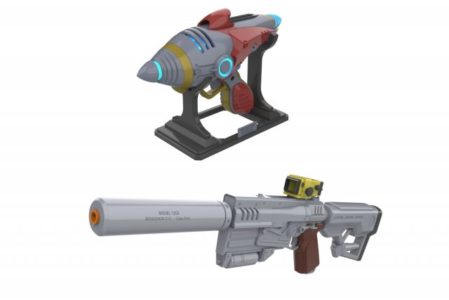 Fallout Weapons Bundle - 2 Printable models - STL - Personal Use 3D 프린트 모델 .c4d .max .obj .3ds .fbx .stl .blend 