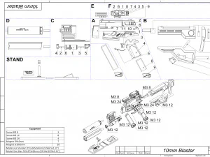 Pacote de armas Fallout - 2 modelos para impress&atilde;o - STL - Uso pessoal Modelo de Impressão 3D