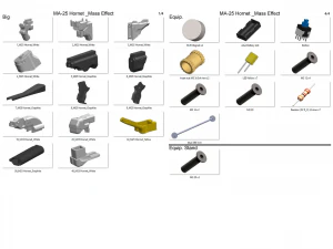 Mass Effect - 2 Printable models - STL - Personal Use 3D Print Model