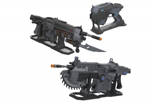 Gears of War - 3 Printable models - STL - Personal Use 3D Print Model .c4d .max .obj .3ds .fbx .stl .blend 