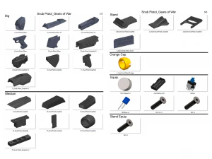 Gears of War - 3 modelos para impress&atilde;o - STL - Uso pessoal Modelo de Impressão 3D