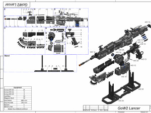 Gears of War - 3 Printable models - STL - Personal Use 3D Print Model