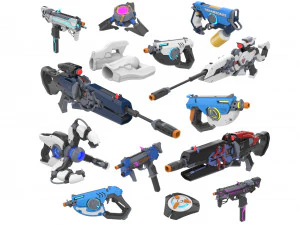 Overwatch - Partie 2 - 14 mod&egrave;les imprimables - STL - Usage personnel Modèles 3D en vedette