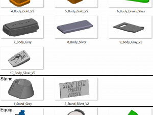 Star Trek - Part 1 - 11 Printable models - STL - Personal Use 3D Print Model