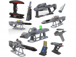 Star Trek - Part 2 - 11 Printable models - STL - Personal Use 3D Print Model