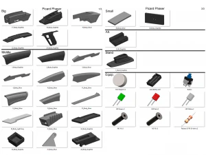 Star Trek - Part 2 - 11 Printable models - STL - Personal Use 3D Print Model