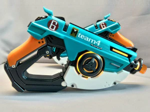 Tracer Blaster Mach T Skin Skin - Overwatch - Printable - STL files 3D Print Model