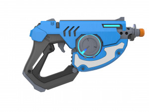 Tracer Blaster Punk Skin - Overwatch - Printable - STL files 3D Print Model