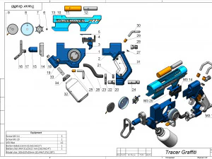 Tracer Graffiti Skin Blaster - Overwatch - Printable - STL files 3D Print Model