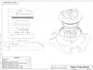 Tracer Pulse Bomb - Overwatch - Para impress&atilde;o - Arquivos STL Modelo de Impressão 3D