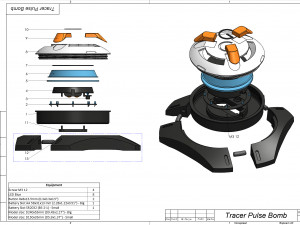 Tracer Pulse Bomb - Overwatch - Printable - STL files 3D 打印模型